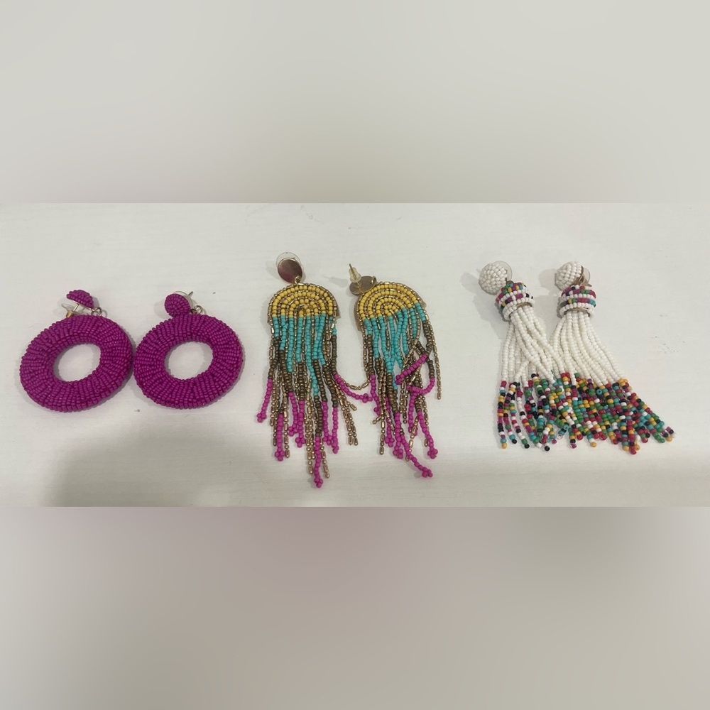 4 for $20 — Bundle of Colorful Beaded Earrings